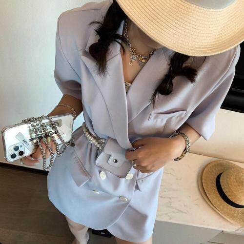 腰包短袖西装，女装西装，XTZ style