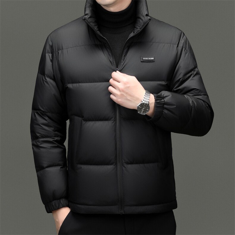 男士新款羽绒服短款加厚中青年冬装立领鸭绒保暖外套，男装羽绒服，钱塘6003（原4033）