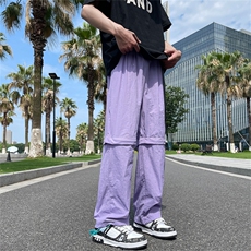 两穿可拆卸降落伞兵裤子男女夏季冰丝速干美式潮牌裤子K0949-P45，男装休闲裤，星座308B-2