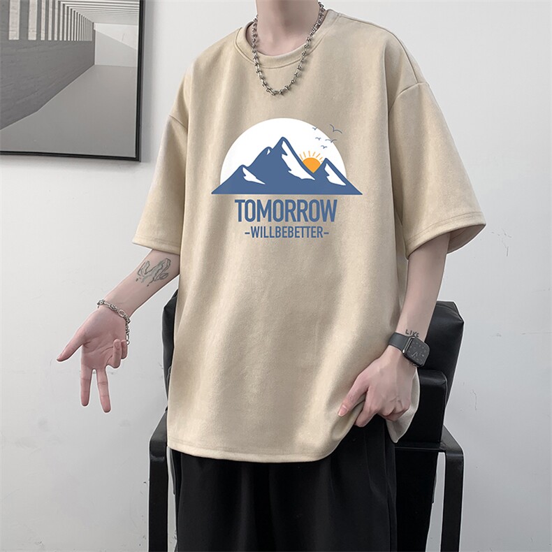 麂皮绒短袖t恤男大码半袖男JD82235-P25,男装T恤,电商A040
