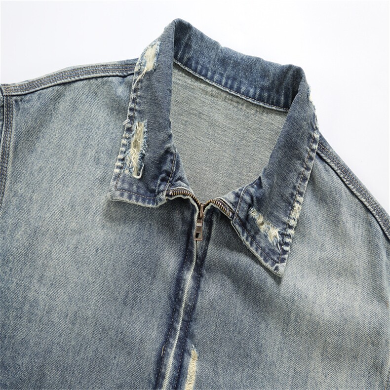 水洗牛仔外套男款春美式痞帅上衣服宽松休闲工装夹克JK1325-P90,男装工装外套,星座1103-3