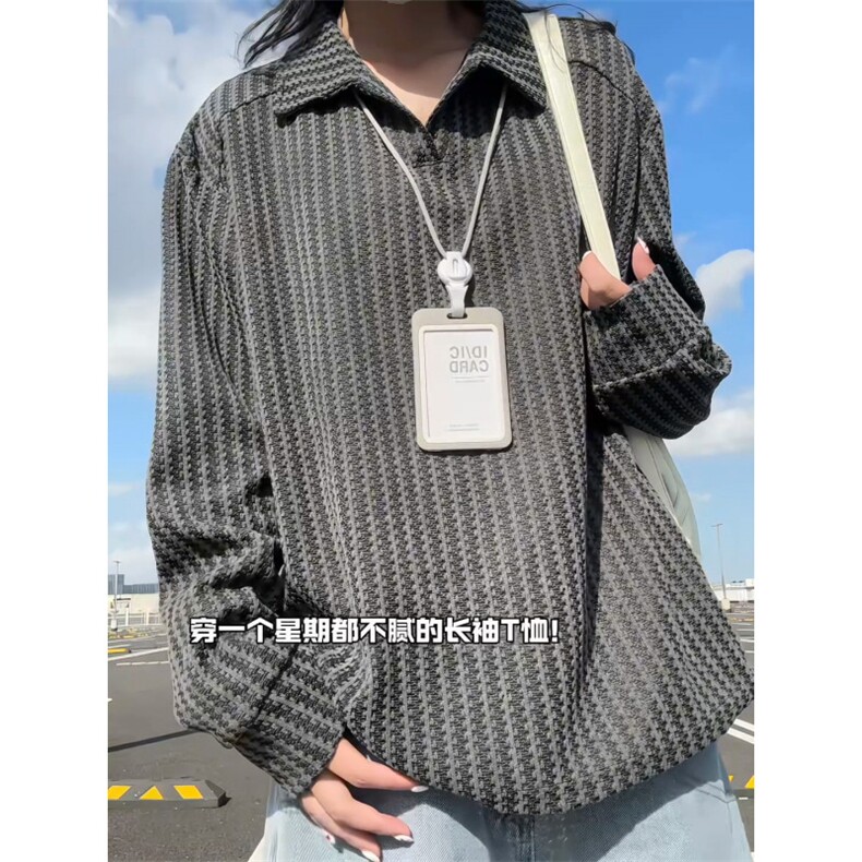 XZ809A/SYR01/特P29/控58 雪尼尔小香风设计感polo衫长袖T恤卫衣图片
