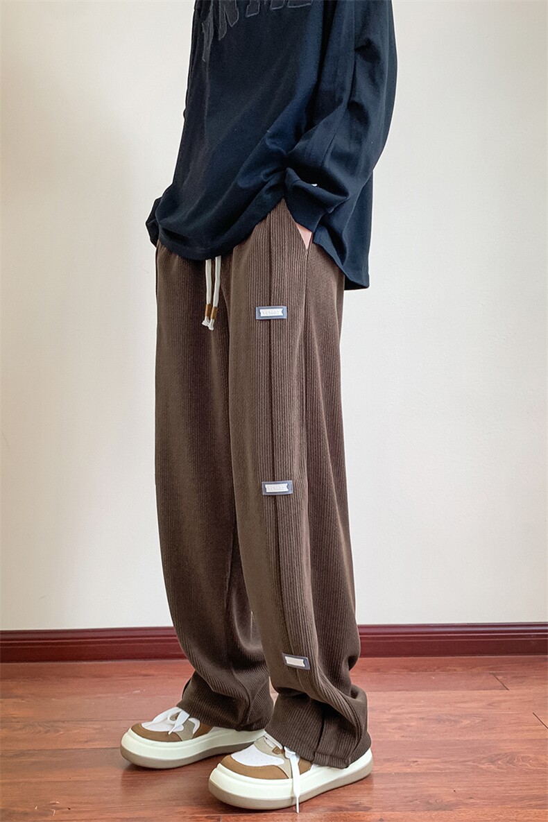 22秋冬400克重新款宽松港风百搭休闲直筒裤B266-X832-P6078,男装休闲裤,星座B257-1