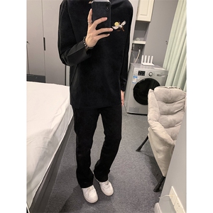 现货已做版权 秋冬打底潮仙鹤宽松纯棉长袖男 WY20-P30 控48图片