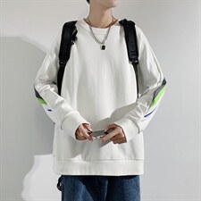 ！秋季上衣男圆领卫衣男装港风长袖t恤男外套男W105-P23，男装卫衣，星座815-2