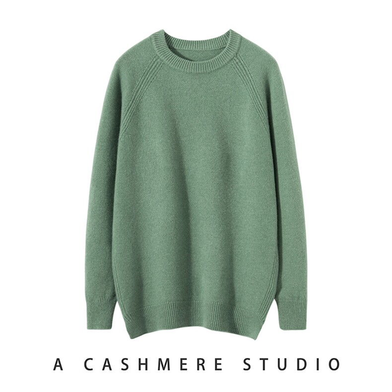 2025年秋季套头圆领男士加厚插肩袖，男装羊毛衫，伊绒腾羊绒