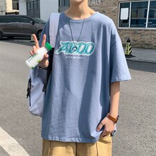 ！2023夏季新款男士纯棉短袖T恤宽松半袖体恤衫T2150P25,男装T恤,电商B220