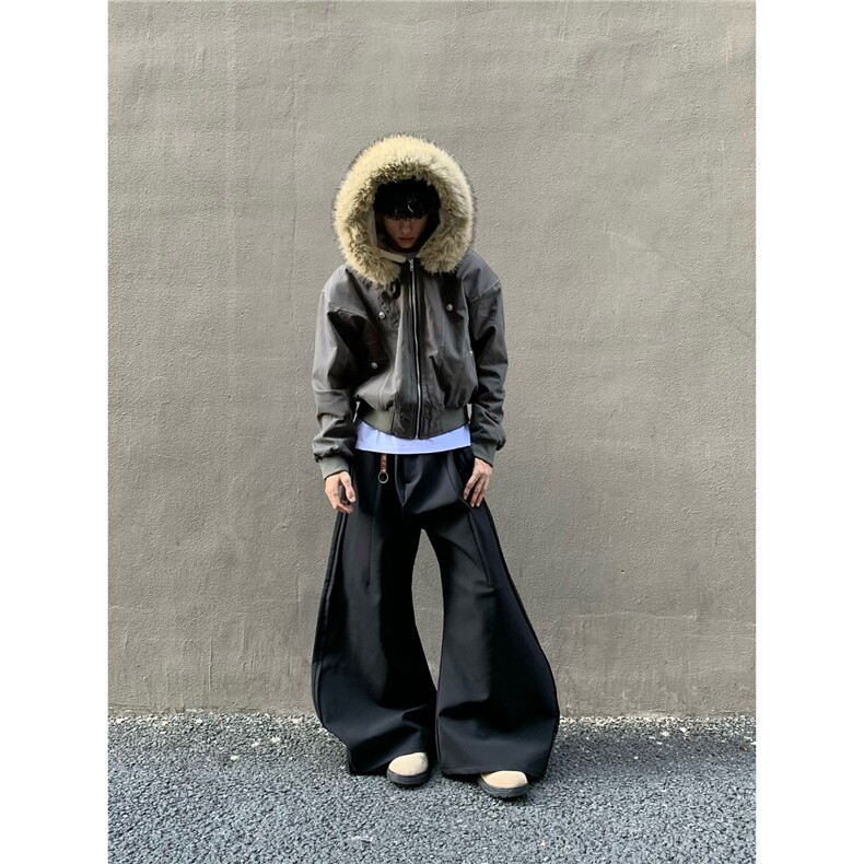 美式复古毛领座山雕棉服外套男冬季新款潮牌高级感加厚派克服棉衣,男装棉衣,星座506A