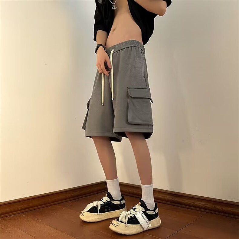 夏季薄款裤子男款宽松运动5分裤休闲裤ins潮牌五分裤D1021-P35,男装休闲裤,星座1109-3