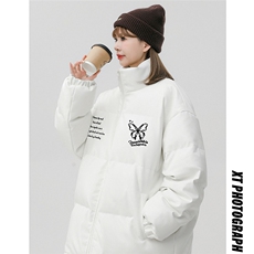 中性风23冬季时尚百搭立领PU皮棉服外套MY6459P115控158，男装棉衣，电商A268