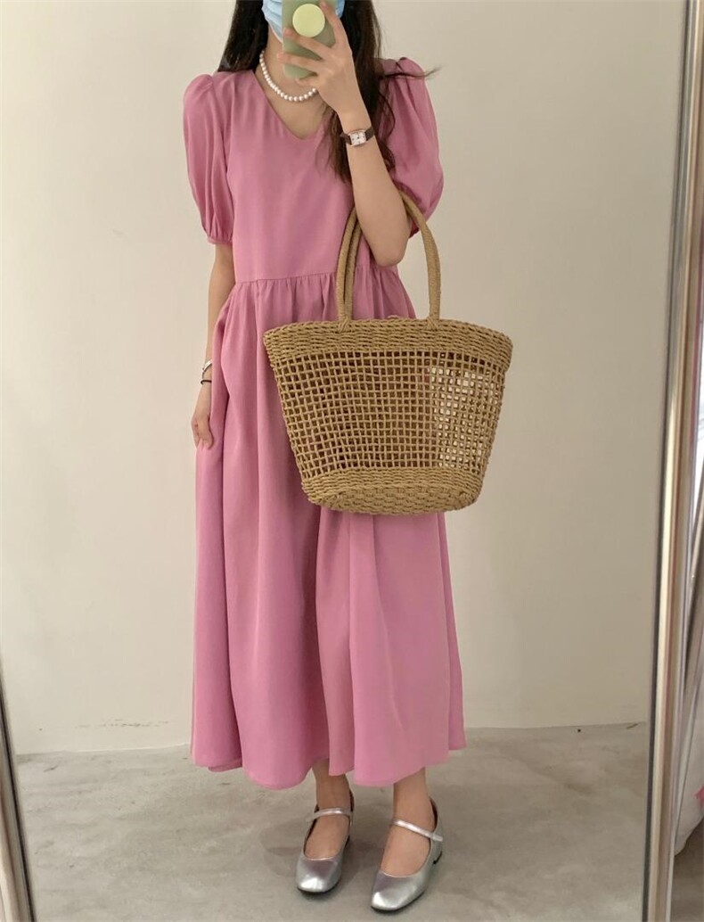 简约大气连衣裙，女装连衣裙，raver