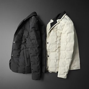 2021秋冬装新款高端西装羽绒服男厚款 钱塘3029-198025 平铺图片
