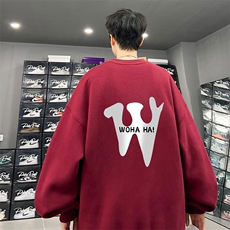 ！圆领卫衣港风长袖T恤男外套男WY126-P28，男装卫衣，电商B367