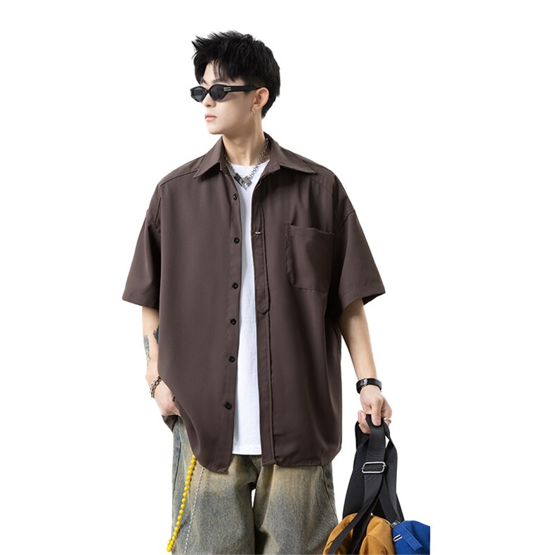 冰丝垂感短袖衬衫男cp151-特p35,男装衬衫,电商B371