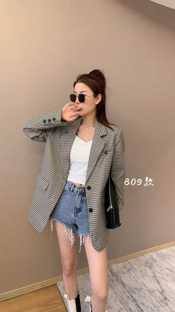 格子西装，女装西装，佰多丽多