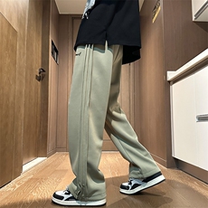 抖音直播侧拼三条杠宽松休闲男裤卫裤C408K9503P40，男装休闲裤，电商C408(原B339-1)