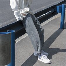 送腰带kz01港风中性风男女老爹青四季直筒休闲牛仔裤b，男装牛仔裤，星座1008