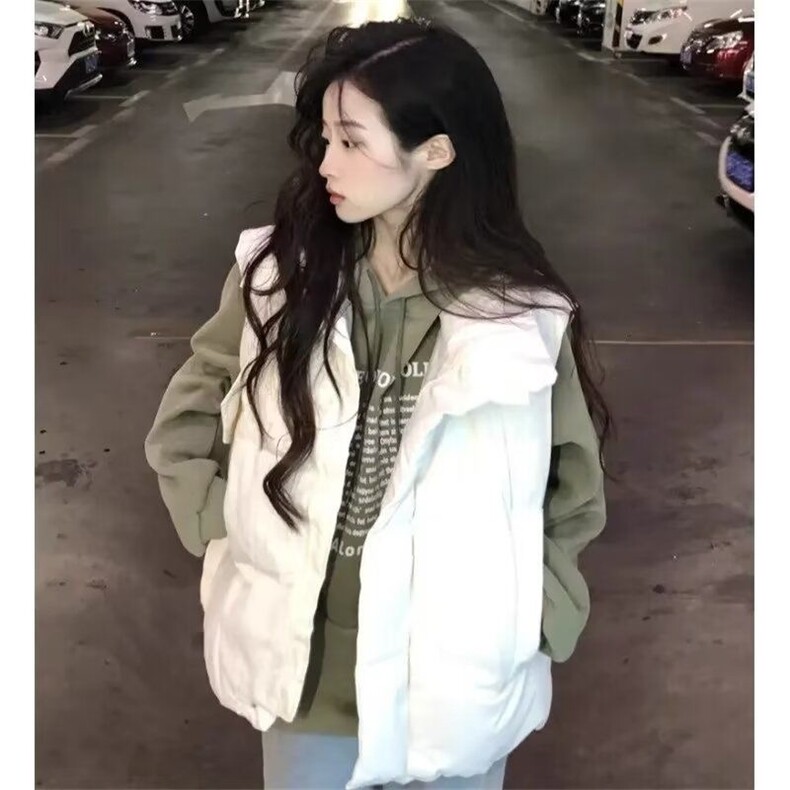 美式冬季棉马甲男加厚保暖棉服外套复古韩版潮流宽松情侣棉袄外套,男装棉衣,星座516A