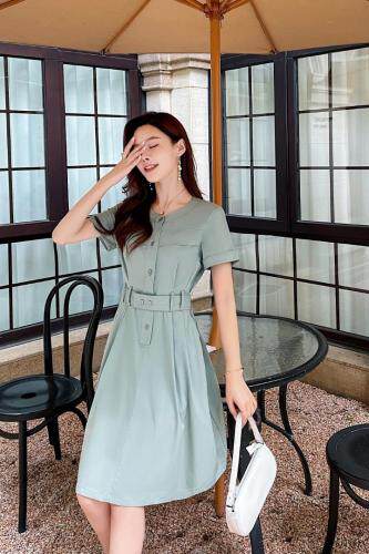 现货2021新款三色四码M到XXL带弹力棉定做面料舒服透气单，女装，艾涵o