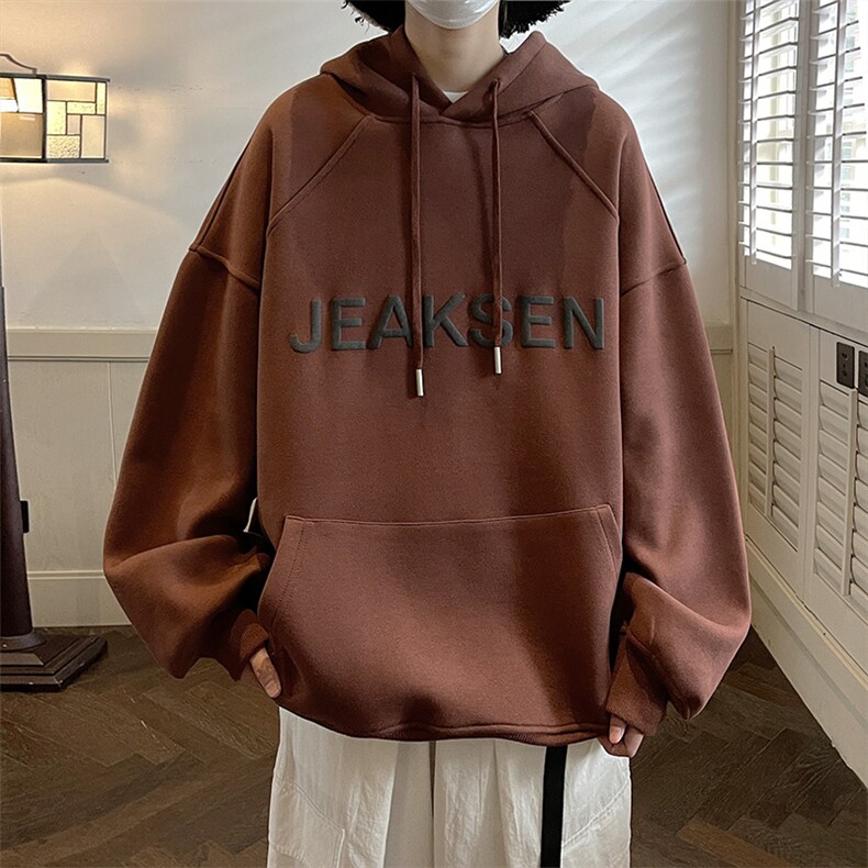 2023秋季新款男士大码印花连帽卫衣上衣外套 JK22301 P65 控78图片