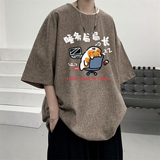 风复古亚麻短袖男棉麻t恤男半袖ZT71447-P35，男装T恤，电商A040