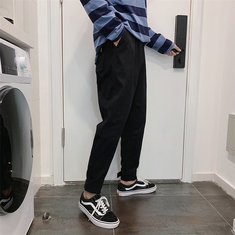 20秋装新款休闲潮流工装裤宽松港风大码束脚裤哈伦九分裤K826-P50,男装休闲裤,电商A009A（原A058A）