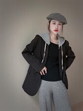 戴帽西装，女装西装，麦缇诺