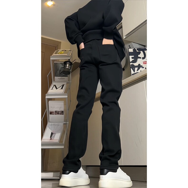 某音品质！加绒加厚牛仔裤修身显瘦视频切片常规55加绒65,男装牛仔裤,星座310A-4