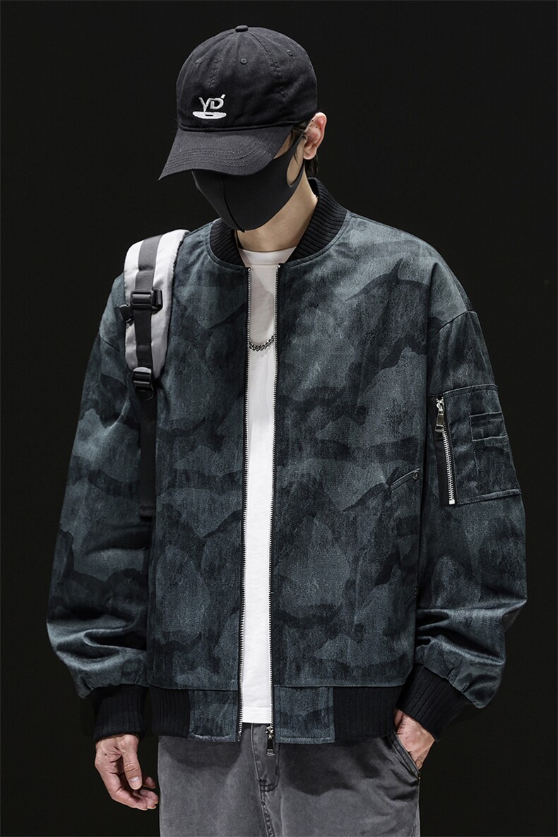 潮牌夹克男士秋季新款宽松潮流上衣大码棒球服外套Q5557-P68,男装夹克,星座610（原A335）