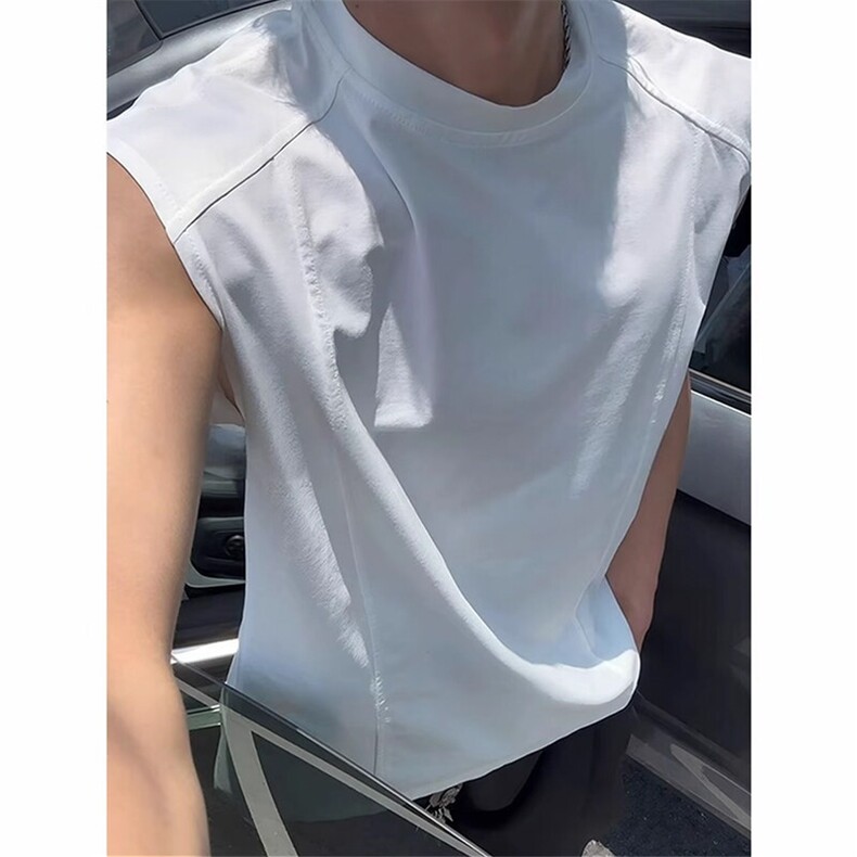 美式复古解构背心男款夏季吸汗透气健身运动坎肩B3967-特价17,男装背心/马甲,电商A007