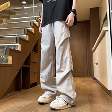 量大优供视频夏季直筒宽松阔腿男女休闲裤CK31特P28控58M-4XL，男装休闲裤，电商B325