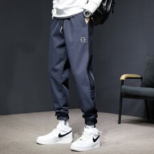 22年抖音秋季新款直筒休闲束脚仿牛仔裤男百搭长裤子潮K552，男装休闲裤，星座815-2