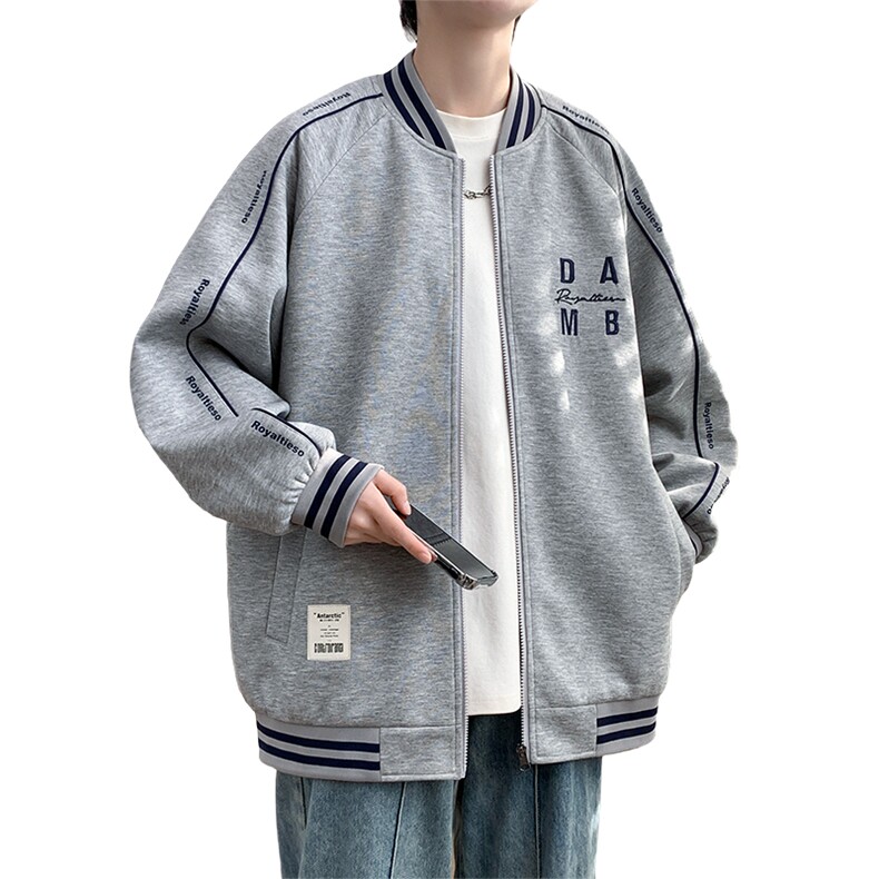 2025秋季新款学生时尚青少年立领棒球服夹克男是外套-JK801-P60,男装夹克,星座1105