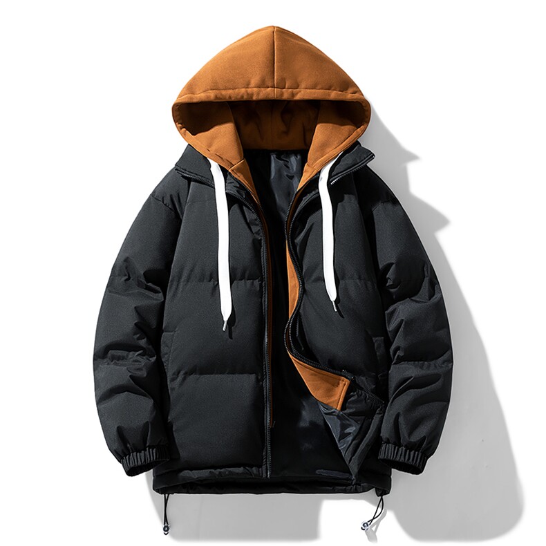 NASA联名假两件连帽冬季潮情侣连帽冬装面包服棉A068-JDM04-TP95,男装卫衣,电商A068