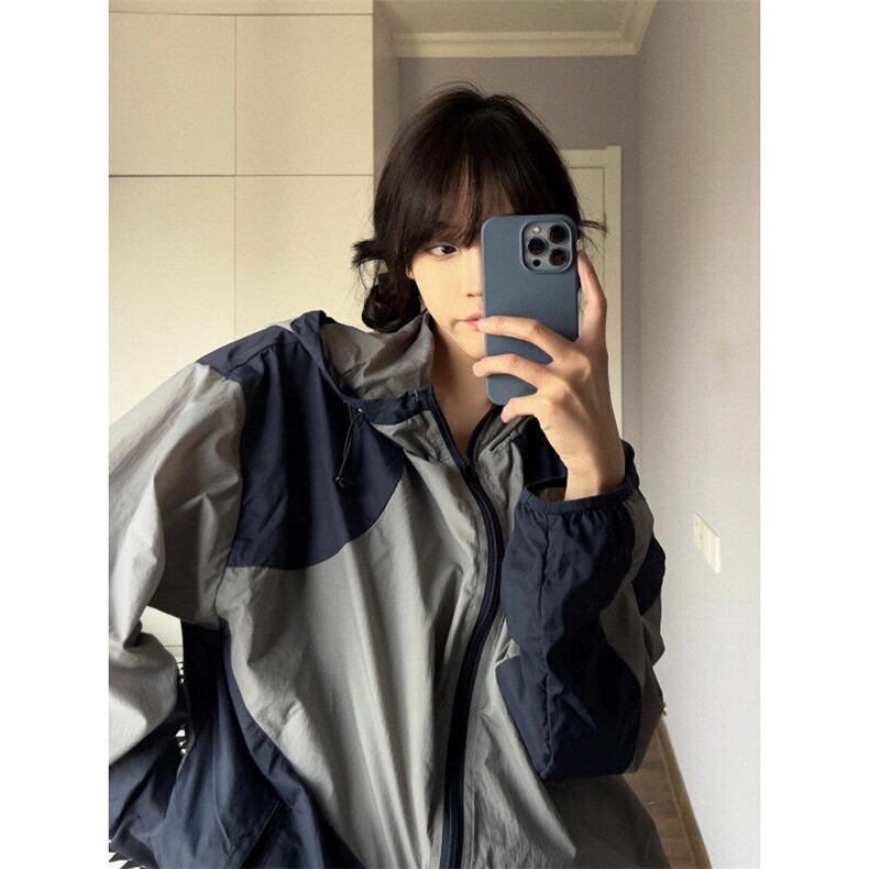 【有货】FSY01CC-特P42 轻薄撞色连帽防晒服男女夏季薄款外套图片