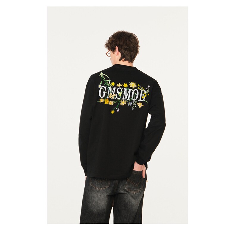 刺绣螺口长袖百搭外穿休闲学年港风美式街头慵懒风日系GA8132 P40图片