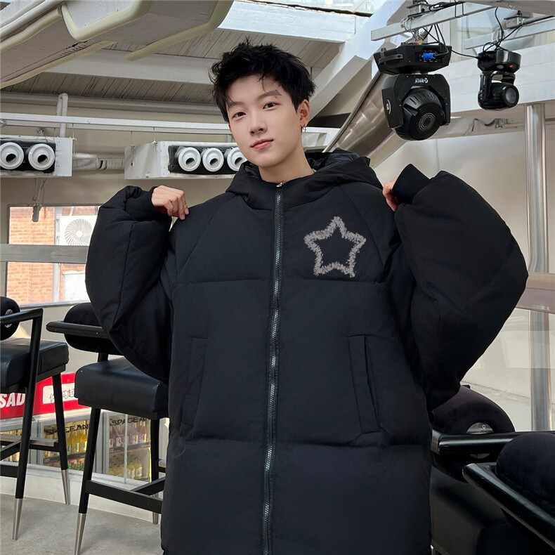 棉袄厚外套港风日系棉衣纯色棉服大码面包服1016-1M02P90K118,男装棉衣,星座1016-1（原电商B408-1）