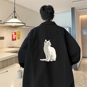 牛仔夹克男大码牛仔外套男茄克 NJ77407-P60图片