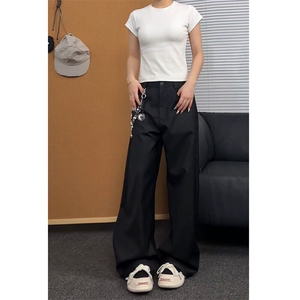 春季美式ins高街hiphop弯刀休闲西裤货号K25113P55图片