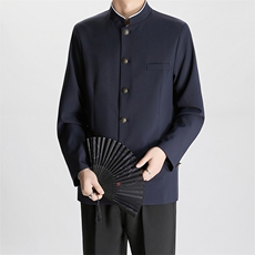 dk制服热血高校立领西装套装中山装学生班服诘襟西服乌野校服，男装西服，星座601-1