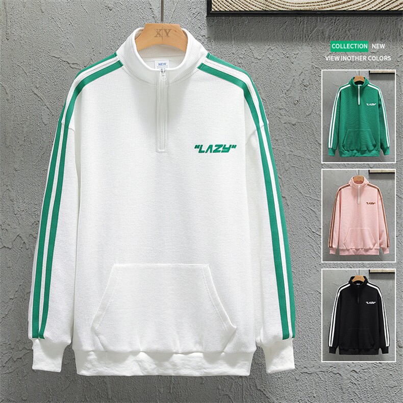 新款POLO衫灰墙挂拍华夫格休闲套头上衣PL3325-P40控58图片