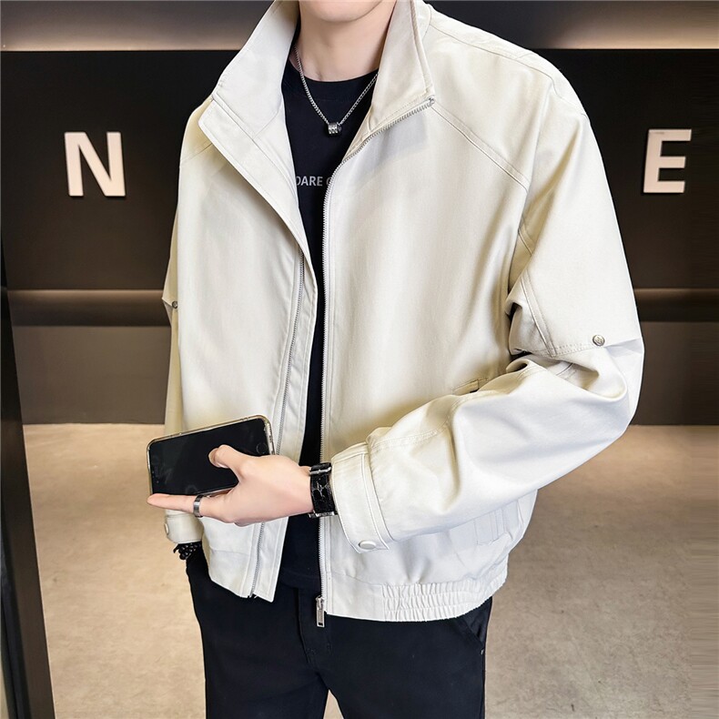 2026新款春季夹克外套男款痞帅高级感休闲衣服A313-26809-P115,男装夹克,电商A313