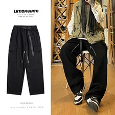 2026秋季新款美式vibe贴袋工装休闲裤女模XZ604-KG40-P65控78，男装工装外套，星座604