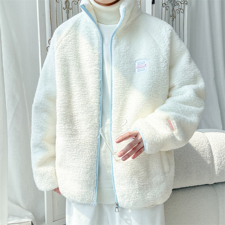 2024冬季新款旋律风车大码羊羔毛保暖外套M-5XHM24872-P75,男装棉衣,电商A022
