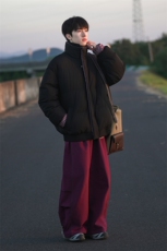 冬季新品得物美式潮流高品质格子加绒加厚棉衣外套棉服MY5566-P88，男装棉衣，星座610B-1