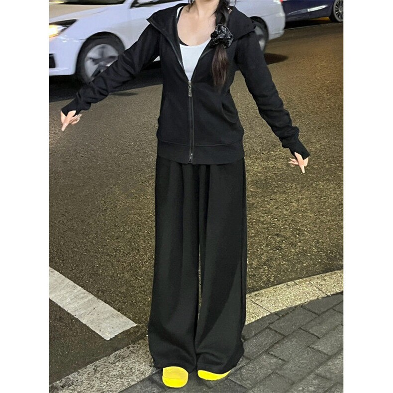 直筒简约大气长裤百搭宽松休闲裤显高TP01特批：15：29.9，男装休闲裤，星座718-1