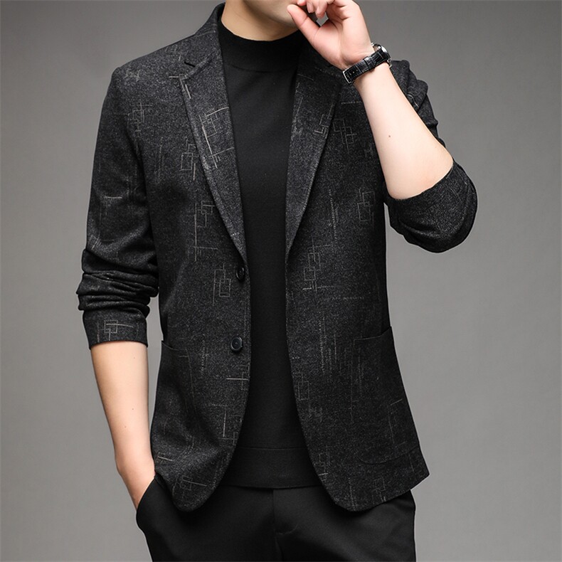 YH552男士2023秋新款长袖西服休闲外套单装西装P200,男装西服,电商B360