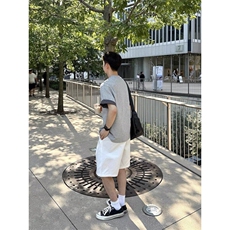 原版做工翻边格子纯棉240克短袖ZX0296-特批40，男装T恤，星座313A(原308A-2)