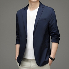CD219913钱塘2020-2春秋薄款时尚休闲简约白色中青年男士西服P140，男装西服，钱塘207-2