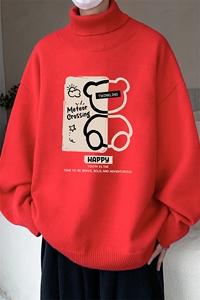 控68高领毛衣男士大码内搭毛线衣男 GM45352-P45加绒款-P65图片